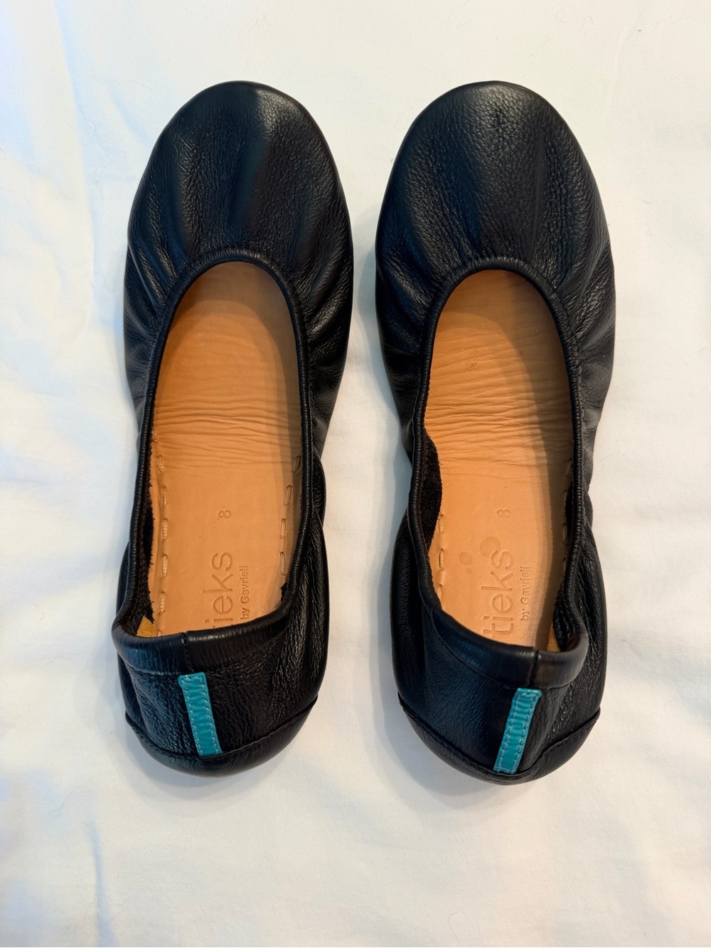 Tieks • Matte Black Leather Ballet Flats